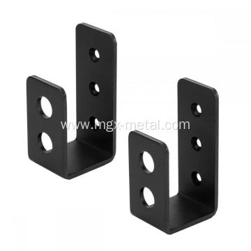 Powder Coated Black Metal Door Barricade Bracket